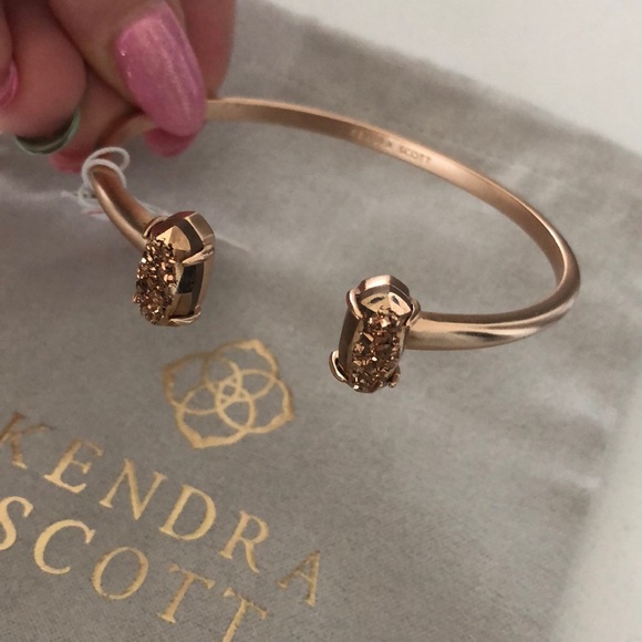 Malia gold bangle bracelet by Kendra Scott - Picture 3 of 3